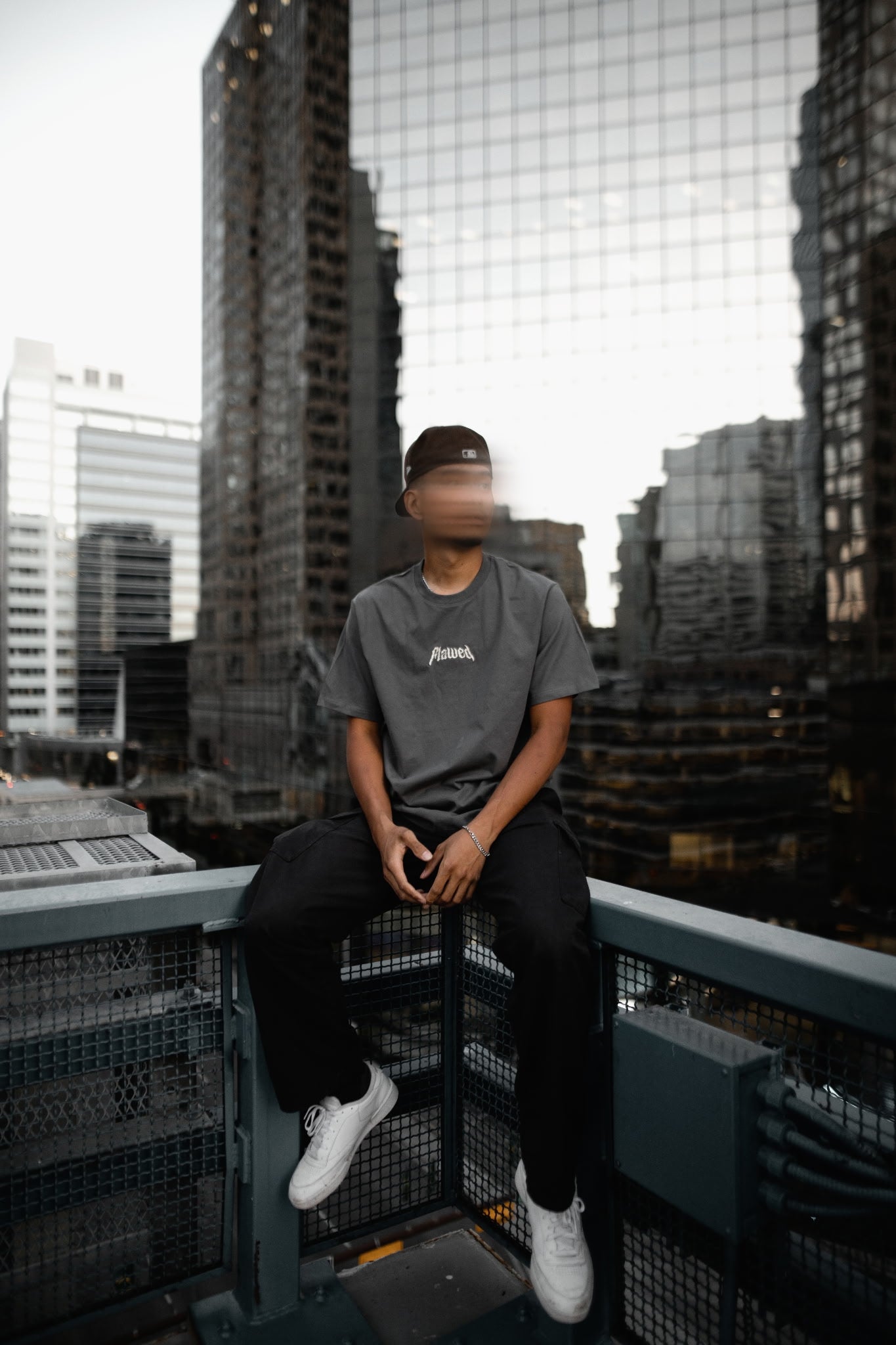 Grey Embroidered T-Shirt
