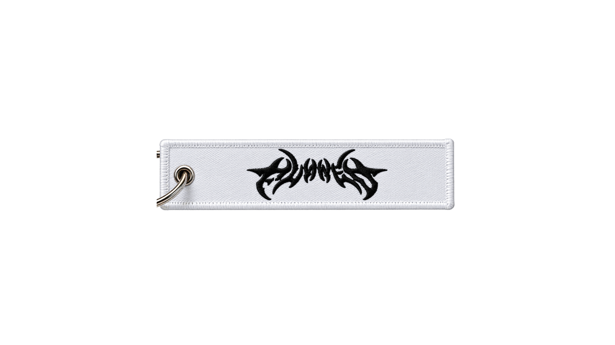 White Inverted Jet Tag
