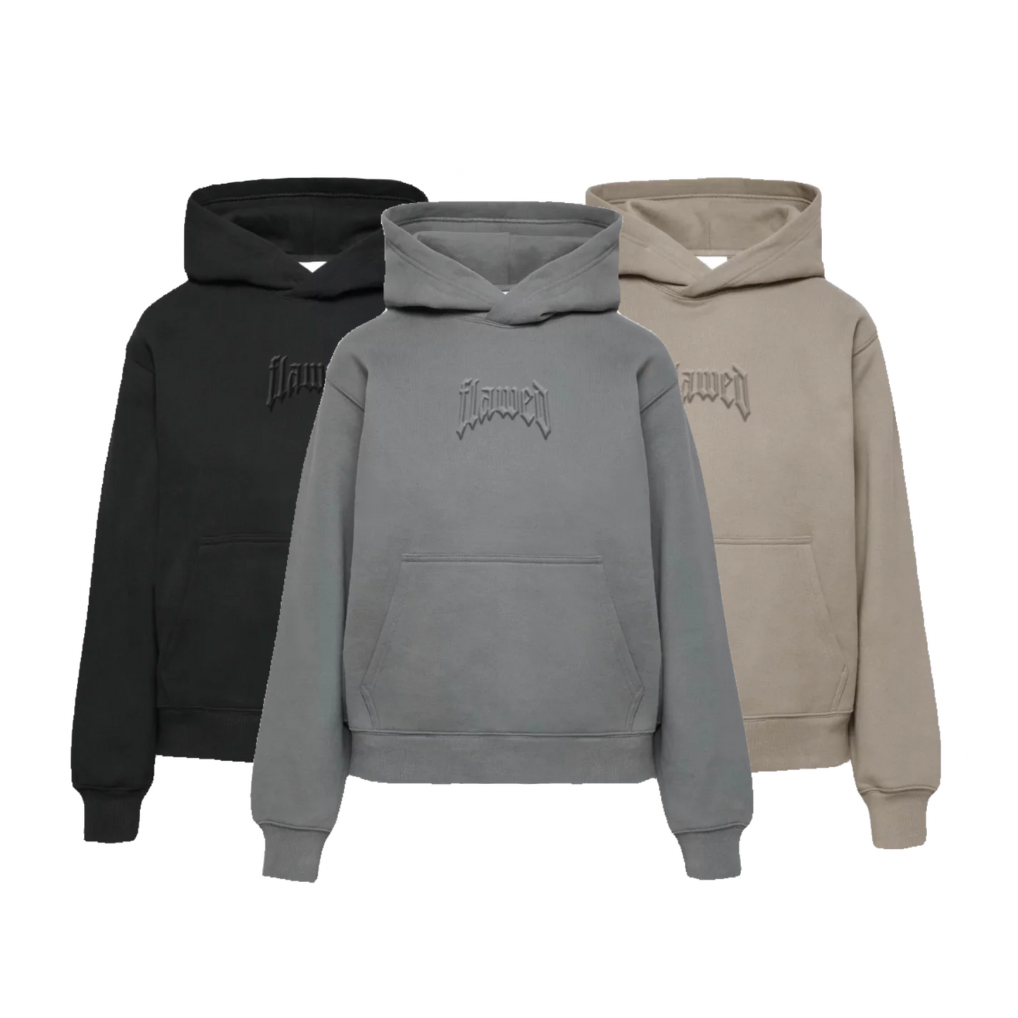 Embossed Hoodie