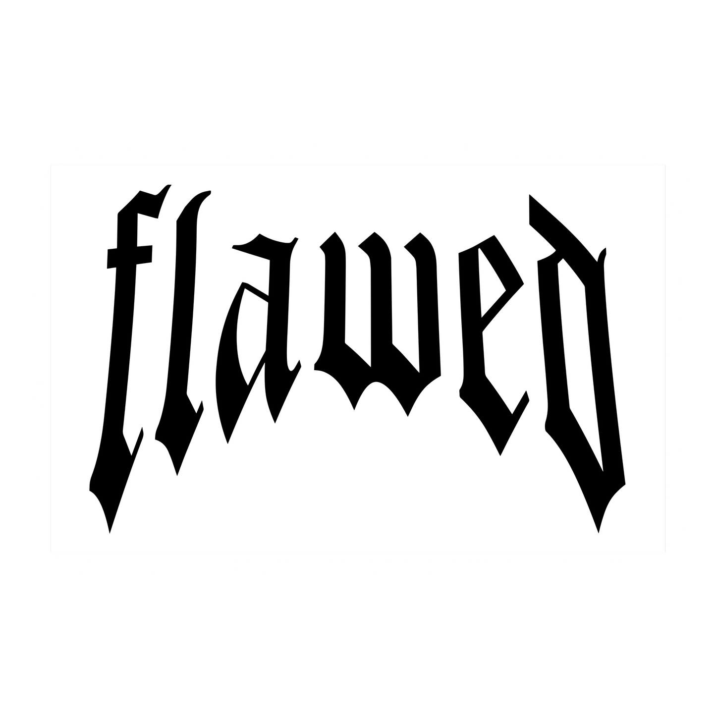 Black Flawed V2 Decals