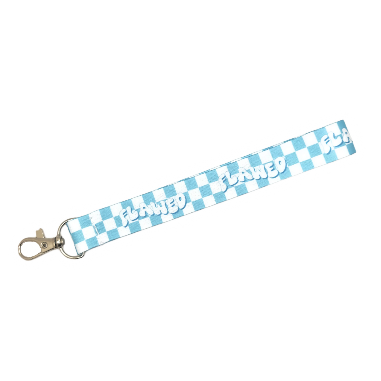 Blue Waffle Wrist Lanyard