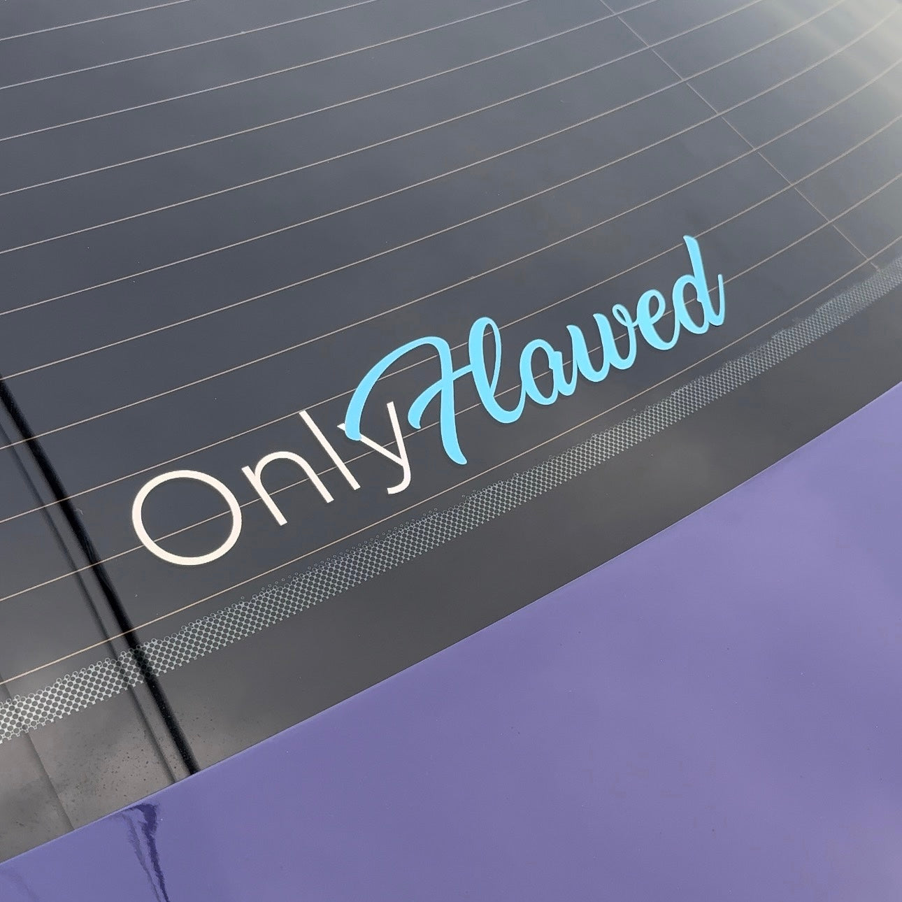 OnlyFlawed - 12in Windshield Decal