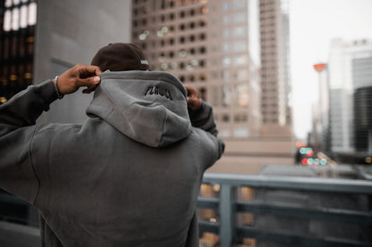 Charcoal Embroidered Hoodie