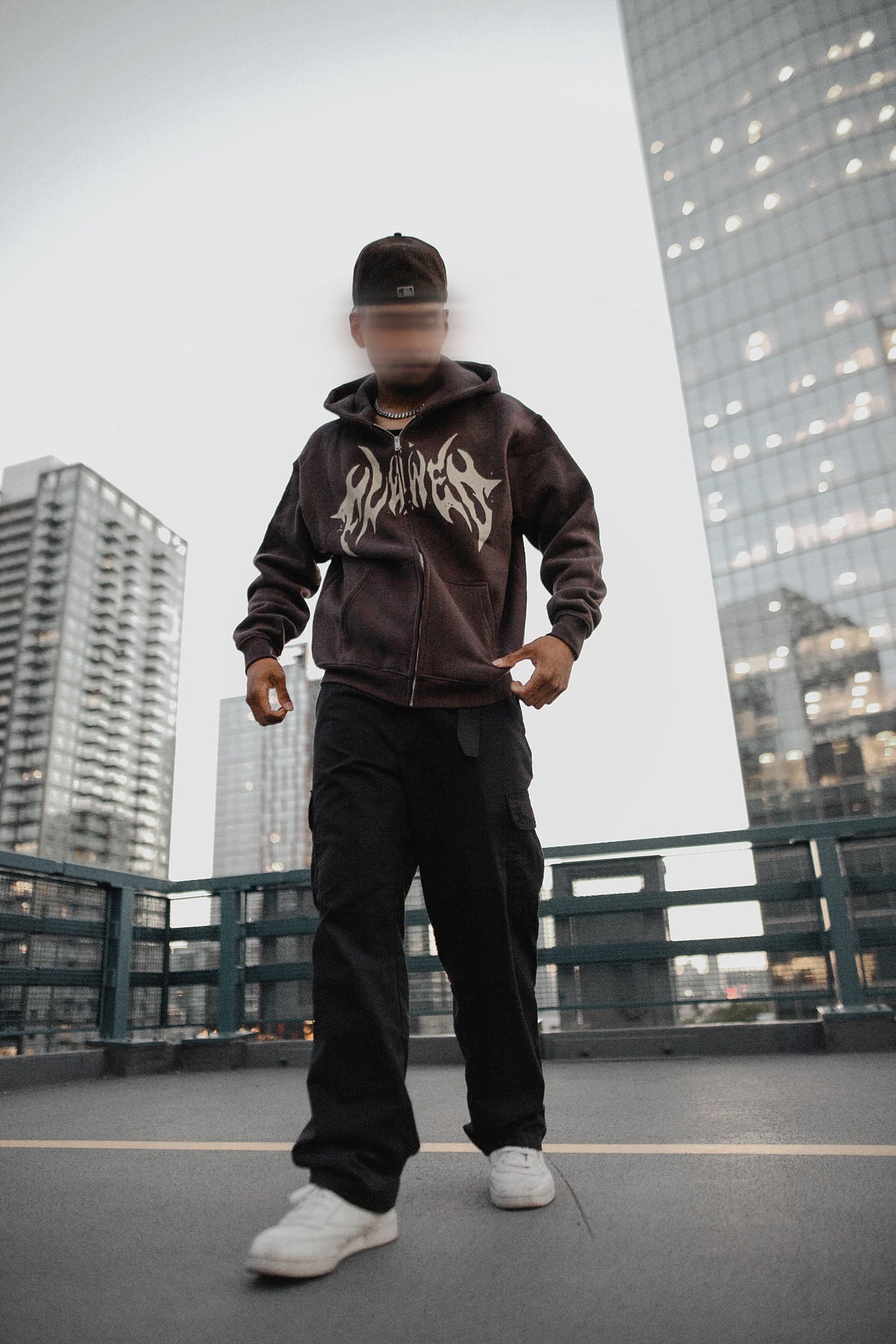 Chocolate Brown Zip Up Hoodie
